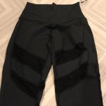 DYI  Black Full Length Leggings with Lace Accents Size L Photo 2