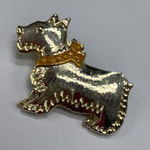 Vintage‎ Pin Brooch Scottish Terrier Dog Gold Photo 0