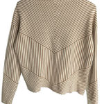 Tahari  Brown and White Striped Women's Sweatshirt Photo 0