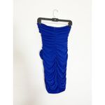 ZARA  Floral Detail Cut Out Mini Dress Size Medium Cobalt Blue 8113/636 Photo 11