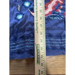 Curations Size XS/S Embroidered Boho Kimono Topper Cardigan Open Front Peasant Blue Photo 3