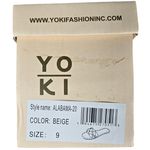 Yoki  Alabama 20 Beige Rhinestone Woven Slide Sandals Women‎ Size 9 Photo 7