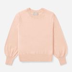 Everlane  • The Cashmere Lantern Sweater pale pink Rose ballet blush pullover Photo 2
