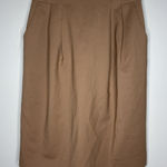 MM Lafleur The Remy Skirt Washable Wool Twill Camel Brown Sz 2 Photo 0