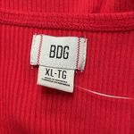 BDG Urban Outfitters Red Ribbed Women's Top Size Extra Large NWT Photo 2