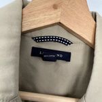 NWT flawed Lands' End cargo tan jacket pockets women's size 12 casual denim Photo 3