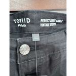 Torrid Perfect Skinny Ankle Vintage Stretch Mid-Rise Black Jeans 18 Tall NWT Photo 3