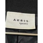 Akris Punto · Wool & Lambskin Leather Sleeve Asymmetrical Moto Jacket · Black 6 Photo 5