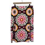 Boden USA Boden Printed A-Line Midi Skirt in Opulent Daisy - Size US 12 Petite Photo 2