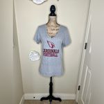 NFL NTM: Arizona Cardinals Gray & Red V Neck T Shirt with Mascot Sz XL Photo 1
