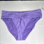 Old Navy  Purple Bikini Bottoms Classic Swimwear tie front detail beach summer XL Photo 0