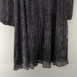 White House | Black Market White‎ House Black Market Blouson Dress Silver Shimmer Black S NWT Photo 5