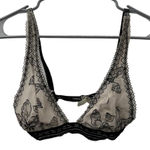 Free People Intimately Alia Cream & Black Floral Bralette Photo 0