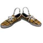 Vans  Era Yellow Plaid Low Top Lace Up Sneakers Shoes Women Size 8 Men 6.5 Skater Photo 2
