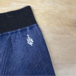 Free People Movement Free People The Way Home Navy Blue Ribbed Shorts Photo 3