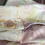 Travelsmith women’s petite MED flowered‎ denim jacket Purple Photo 5