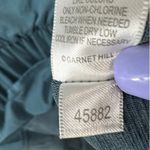 Garnet Hill Blouson Knit Dress XL Teal Blue Organic Boatneck Soft Modern Chic Photo 10