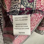 Violet+Claire  Paisley Print Tunic Floral Border Lightweight 3/4 Sleeve Pink M Photo 2