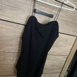 Wild Fable Black Button Spaghetti Strap Onesie Photo 0