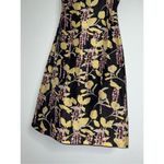 Women’s SILK Floral Sheath Black Midi Dress 6 Photo 3