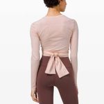 Lululemon  Gather and Grow Long Sleeve Shirt Top Dance– Feather Pink Like New Sz6 Photo 1