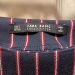 ZARA ✨ Basic Navy, Red & White Striped Cropped Top Photo 2