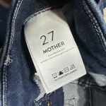 Mother Jeans The Pixie Ankle Fray City Sidewalks SZ 27 Dark Wash Button Fly Blue Photo 5