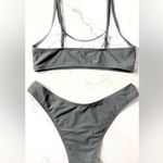 SheIn Gray High Cut Bikini Set Scoop Neck XL Photo 1