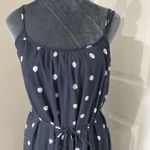 Old Navy  Occasion Waist‑Defined Chiffon Maxi Dress Navy Polka Dots Size Small Photo 1