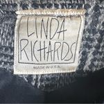 Vintage Linda Richards Plaid Tweed Wool Houndstooth Blazer Black Size 14 Photo 5