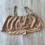 American Eagle Womens Brown Cropped Flowy Tank Top - L Photo 3