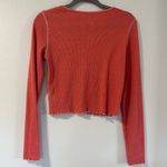 American Eagle  Long Sleeve Henley Crop Size Medium Photo 1
