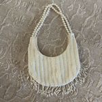 Elegant Cream Pearl Beaded Women's Purse White Photo 1