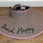 David & Young NWOT “Beach Happy” Packable Sun Visor Wide Brim Summer Hat Photo 0