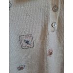 Alfred Dunner  Embroidered Floral‎ Heart Pullover Sweater Petite Size PM Photo 4