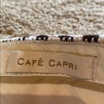 J.Crew  Linen Leopard Print Cafe Capri Pants w Pockets Cuffed Hem Brown Tan 10 Photo 4