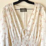 Reformation  Chantal Dress Floral Linen Geraldine White Maxi Size XL NWT Photo 4