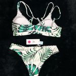 Cupshe Bikini Set Large Tropical Palm Leaf Print Swimsuit NEW NWT Summer Trend Photo 5