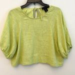 Revolve  brand House of Harlow 1960 Linen Blend Green Crop Small Photo 0
