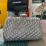 ✨Elegant Silver Crystal Bling Clutch ✨NWT Photo 1