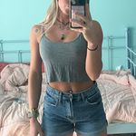 Billabong High Waisted Denim Mom Shorts Photo 0