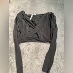 Lululemon  athletica Dark Gray cropped long sleeve with hood 8 Photo 5