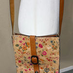 Patricia Nash Vtg Purse Leather Floral Buckle Front Crossbody Bag Boho Peasant Photo 0