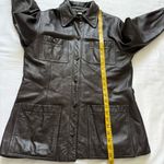 Vintage Wome’n leather jacket, Virginia Slims Size M Dark Brown Size M Photo 12