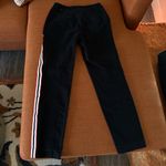 EXPRESS Women’s Columnist Black Pants Red Side Stripe Ankle Length Mid Rise 00R Photo 5