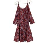 Paper Crane Boho Peasant Cold Shoulder Dress Photo 9