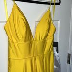 Mac Duggal NWT Ieena for  26165i Pleated Slit Skirt Dress Photo 3