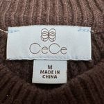 CeCe : Balloon Sleeve Mock Neck Knit Black Sweater Photo 4