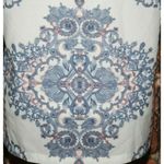Kenar Ladies White & Blue Printed Blouse Top Size M Lightweight Career Church Photo 5