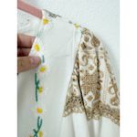 Free People NWT  x Place Nationale Fawley Mini Dress Floral Embroidery US 8-10 Photo 7